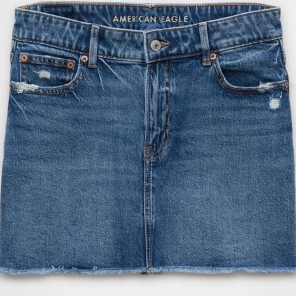 American Eagle High-Waisted Perfect Denim Mini Skirt size 6